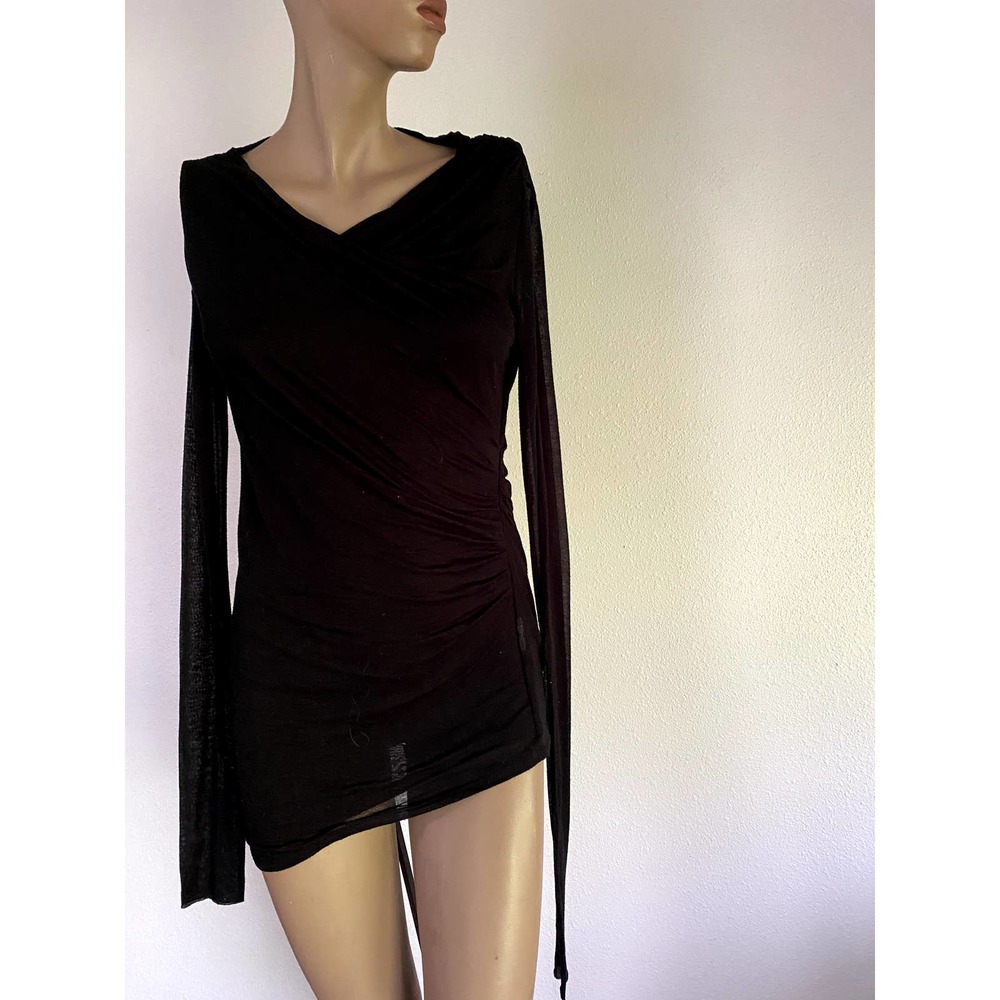 Helmut Lang Black Tunic Top Small